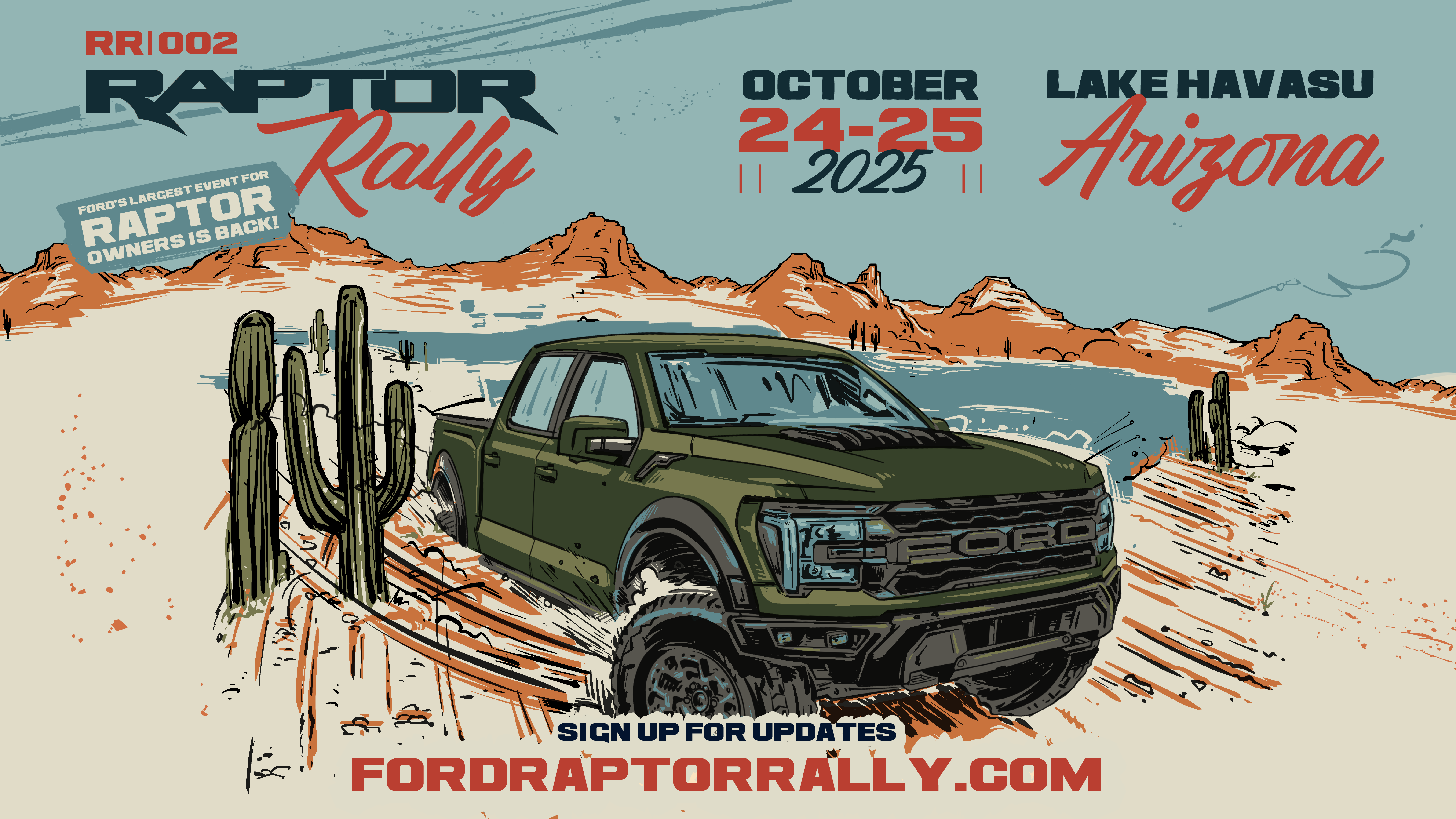 Registration- 2025 AZRR Ford Raptor Rally Weekend