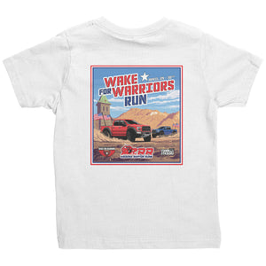 Woman's & Kids sizes Event shirt for the 2022 Wake For Warriors Run